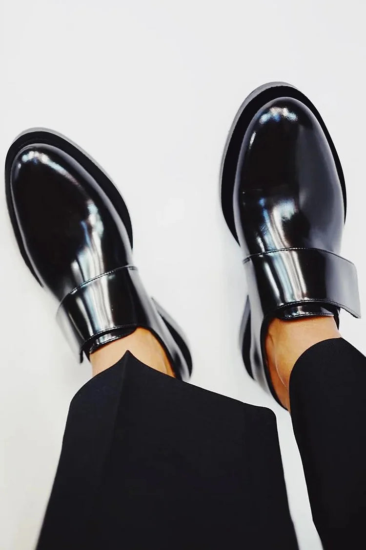 Addison | Polished Strap Loafers