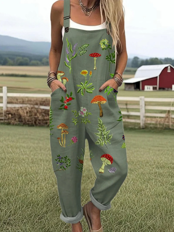 Hazel | Nature-Inspired Embroidery Jumpsuit