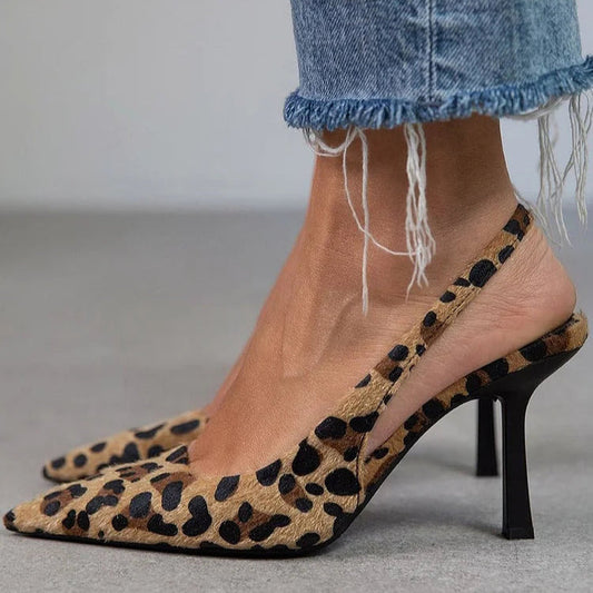 Maria | Pointed Toe Slingback Heels