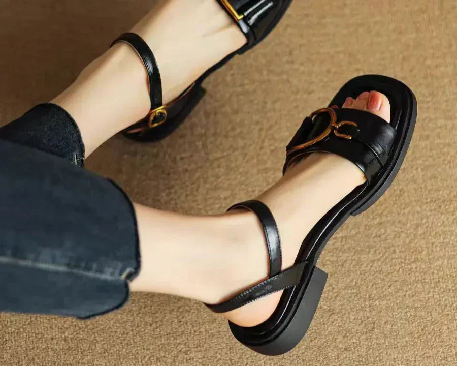 Amara | Buckled Flat Sandals™