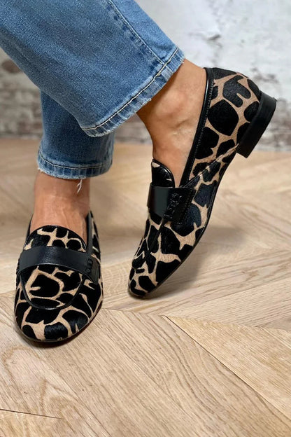 Alina | Animal Print Loafer With Elegant Detail