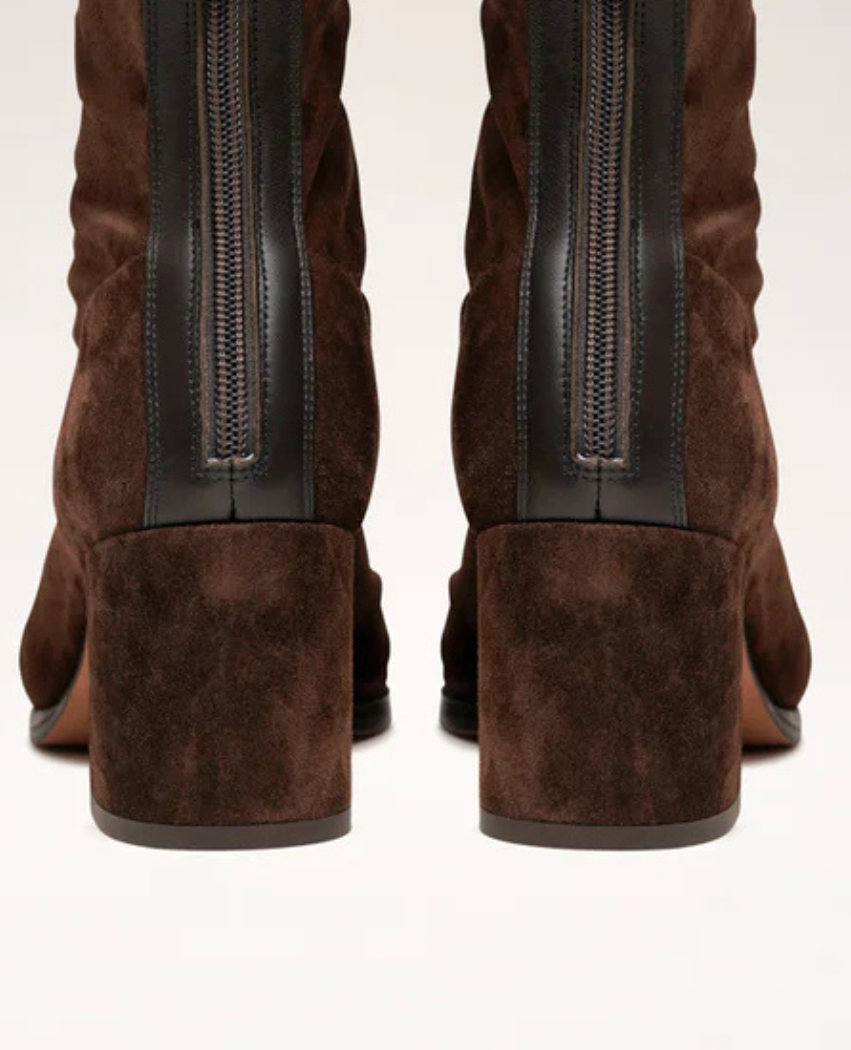 Victoria | Square Toe Heeled Boots