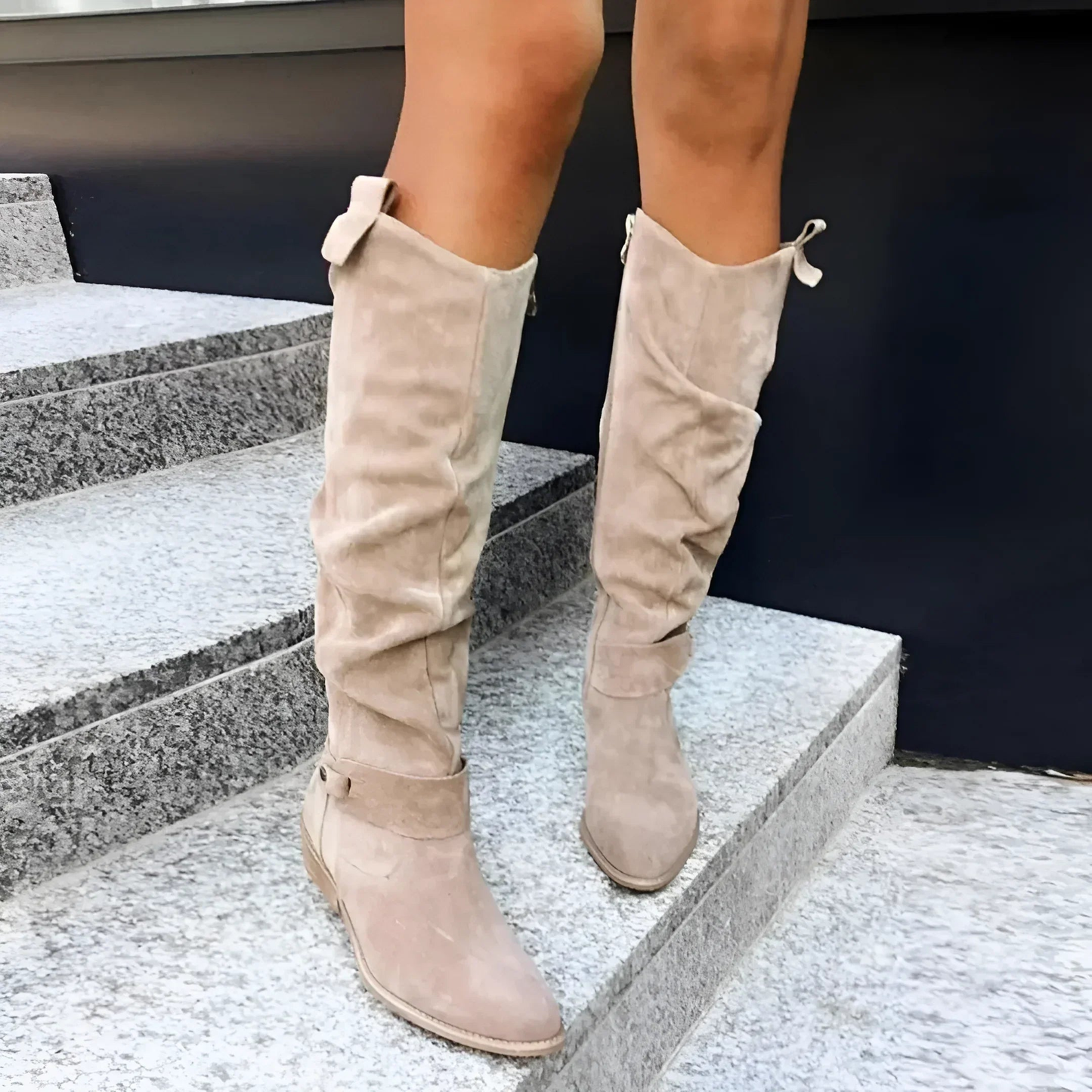 Amelia | Stylish Suede Knee Boots