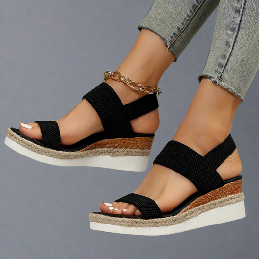 Bella | Black Platform Sandals