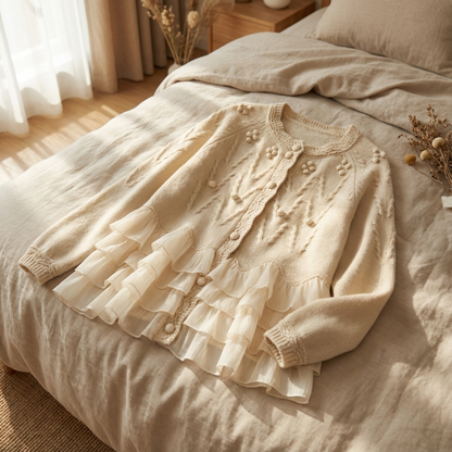 Natalie | Ruffle Cardigan