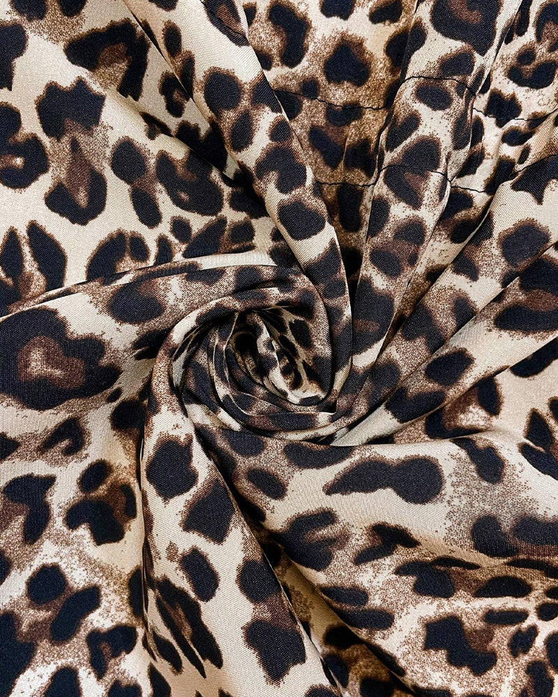 Annie | Reversible Hooded Coat with Leopard Print