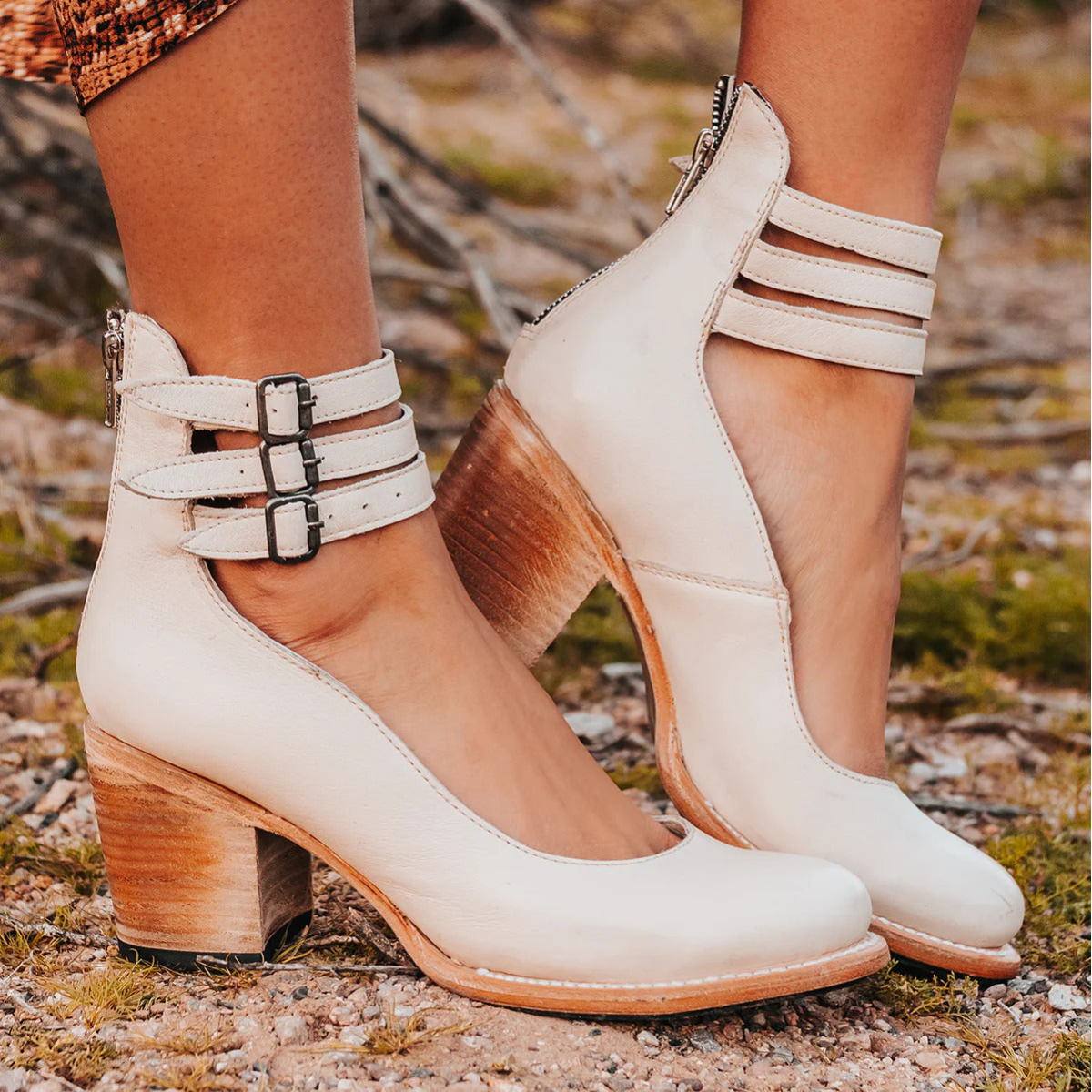 Alexis | Vintage High Strap Heels