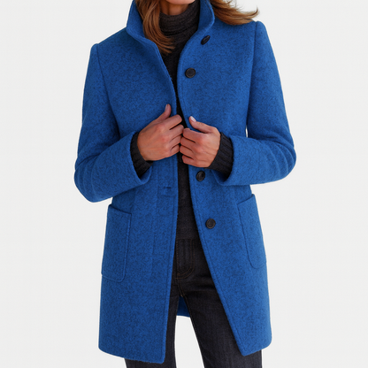 Marlow Grace | High Collar Wool Blend Jacket