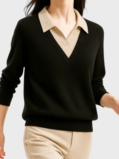 Alicia | Layered Knit Sweater