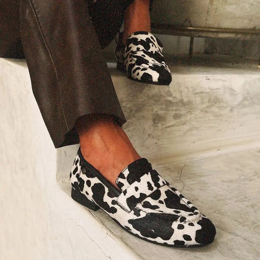 Andrea | Elegant Animal Print Loafers