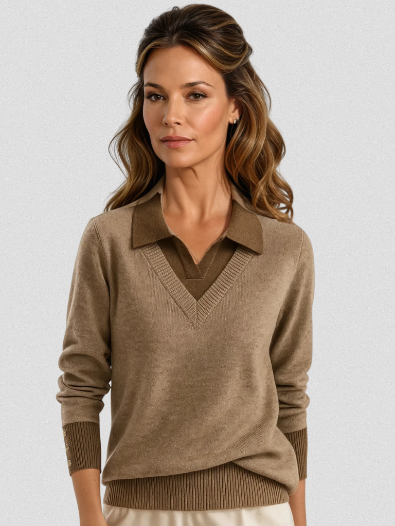 Alicia | Layered Knit Sweater