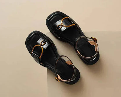Amara | Buckled Flat Sandals™