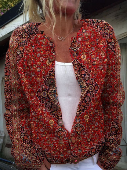 Clara | Vintage Art Cozy Long Sleeve Sweater