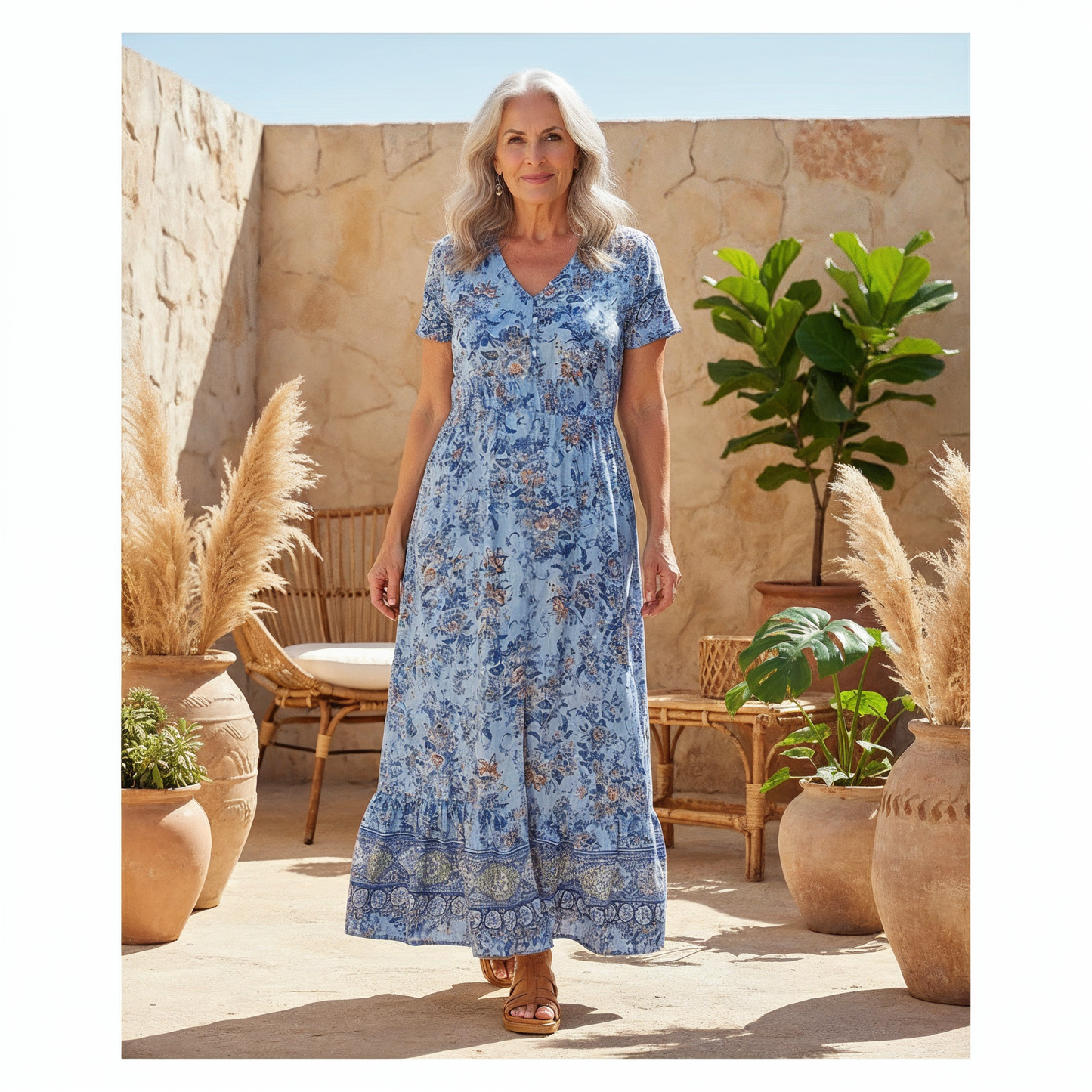 Connie | Floral Maxi Dress