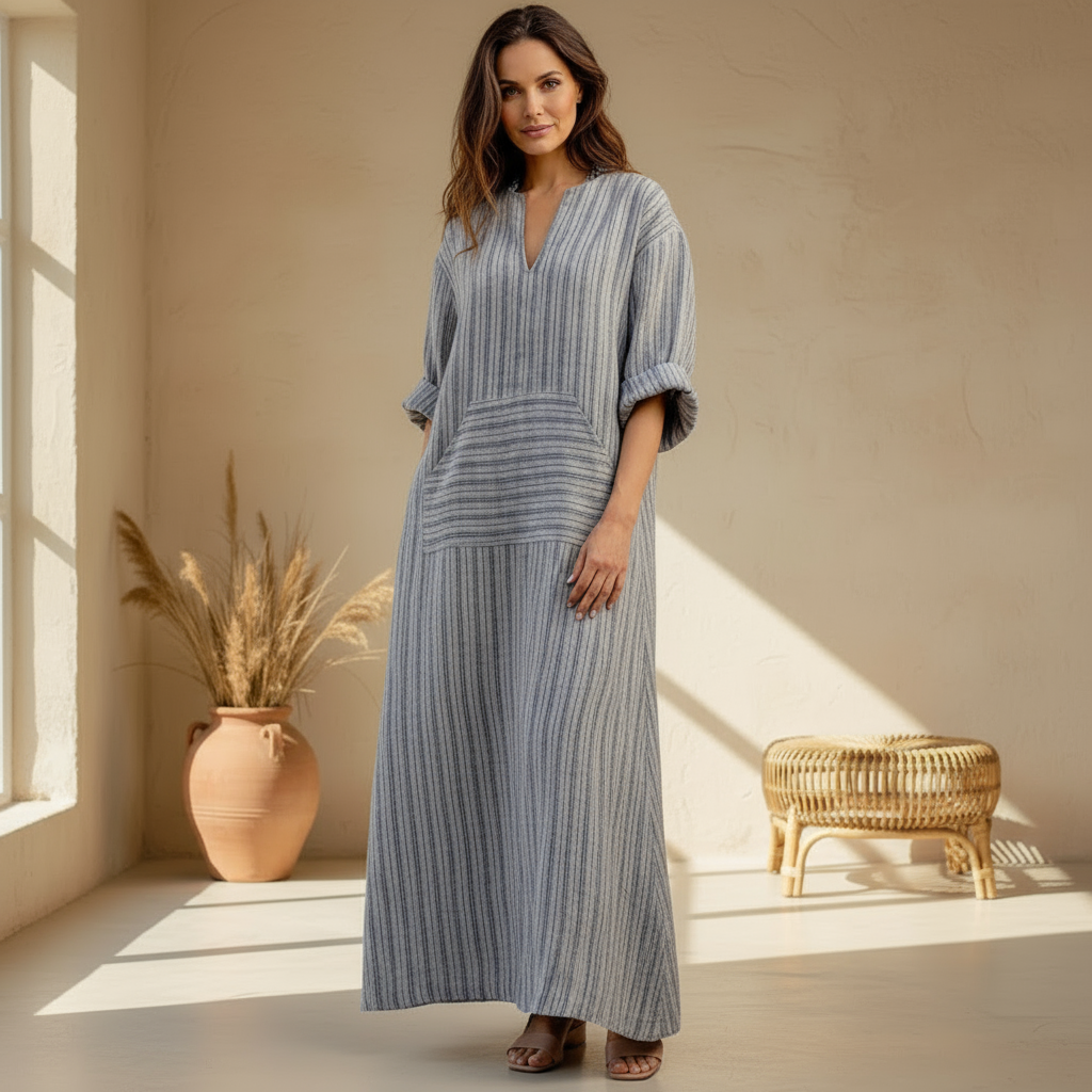 Yvonne - Striped Maxi Dress