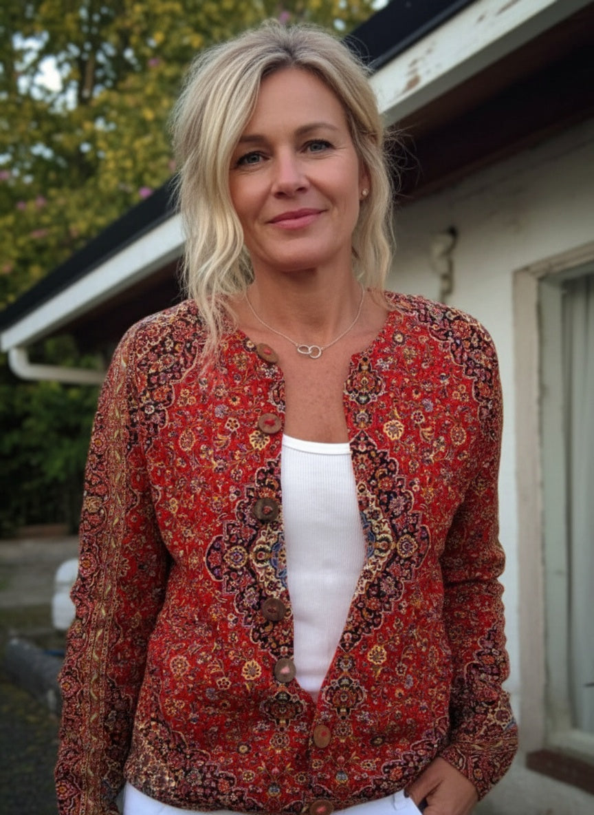 Clara | Vintage Art Cozy Long Sleeve Sweater